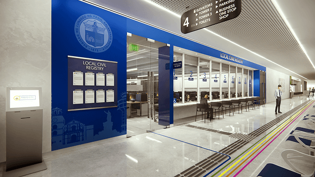 Aerial view of Pasig City development