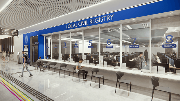 Modern city hall concept